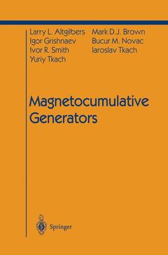 Couverture de l’ouvrage Magnetocumulative Generators