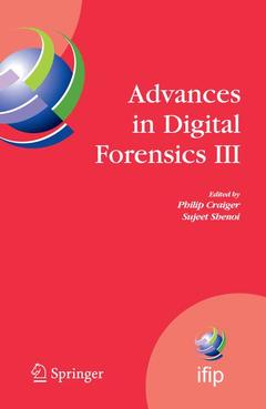 Couverture de l’ouvrage Advances in Digital Forensics III