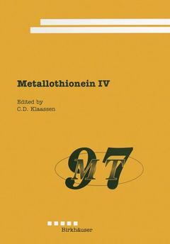 Couverture de l’ouvrage Metallothionein IV