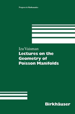 Couverture de l’ouvrage Lectures on the Geometry of Poisson Manifolds