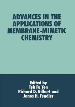 Couverture de l’ouvrage Advances in the Applications of Membrane-Mimetic Chemistry