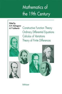 Couverture de l’ouvrage Mathematics of the 19th Century