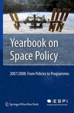 Cover of the book Yearbook on Space Policy 2007/2008
