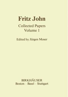 Cover of the book Fritz John