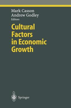 Couverture de l’ouvrage Cultural Factors in Economic Growth