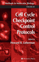Couverture de l’ouvrage Cell Cycle Checkpoint Control Protocols