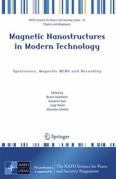 Couverture de l’ouvrage Magnetic Nanostructures in Modern Technology