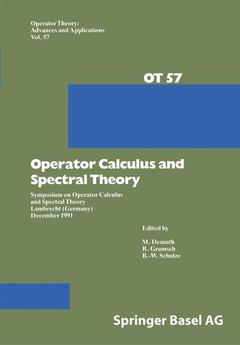 Couverture de l’ouvrage Operator Calculus and Spectral Theory