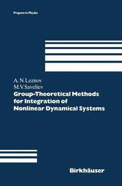 Couverture de l’ouvrage Group-Theoretical Methods for Integration of Nonlinear Dynamical Systems