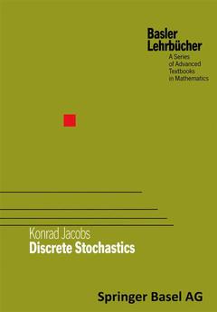 Couverture de l’ouvrage Discrete Stochastics