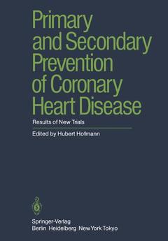 Couverture de l’ouvrage Primary and Secondary Prevention of Coronary Heart Disease