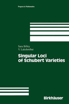 Couverture de l’ouvrage Singular Loci of Schubert Varieties