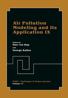 Couverture de l’ouvrage Air Pollution Modeling and Its Application IX