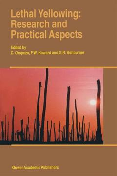 Couverture de l’ouvrage Lethal Yellowing: Research and Practical Aspects