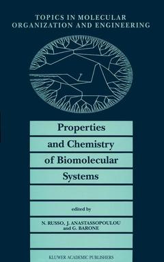 Couverture de l’ouvrage Properties and Chemistry of Biomolecular Systems