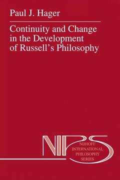 Cover of the book Continuity and Change in the Development of Russell’s Philosophy