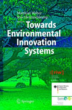 Couverture de l’ouvrage Towards Environmental Innovation Systems