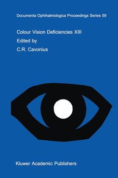 Couverture de l’ouvrage Colour Vision Deficiencies XIII
