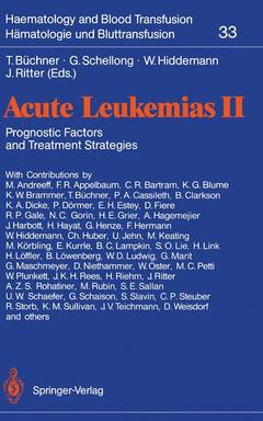 Couverture de l’ouvrage Acute Leukemias II