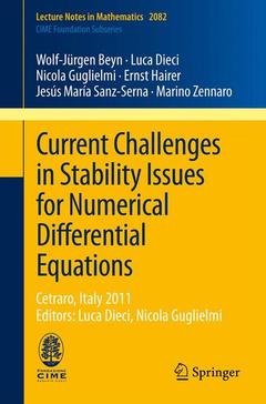 Couverture de l’ouvrage Current Challenges in Stability Issues for Numerical Differential Equations