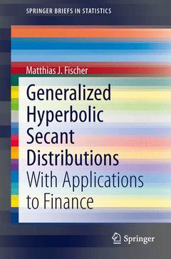 Couverture de l’ouvrage Generalized Hyperbolic Secant Distributions