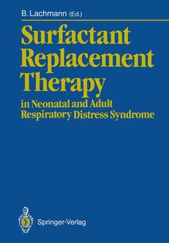 Couverture de l’ouvrage Surfactant Replacement Therapy