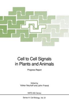 Couverture de l’ouvrage Cell to Cell Signals in Plants and Animals