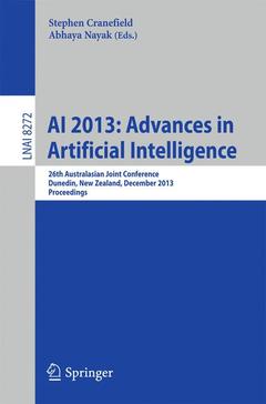 Cover of the book AI 2013: Advances in Artificial Intelligence
