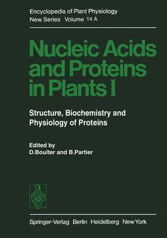 Couverture de l’ouvrage Nucleic Acids and Proteins in Plants I