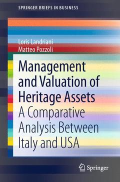 Couverture de l’ouvrage Management and Valuation of Heritage Assets