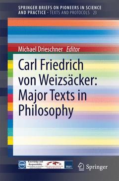 Couverture de l’ouvrage Carl Friedrich von Weizsäcker: Major Texts in Philosophy