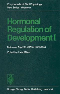 Cover of the book Hormonal Regulation of Development I