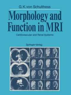 Couverture de l’ouvrage Morphology and Function in MRI