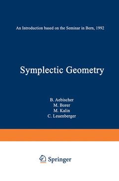 Couverture de l’ouvrage Symplectic Geometry