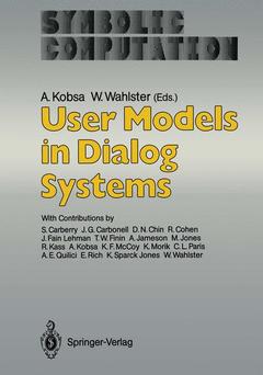 Couverture de l’ouvrage User Models in Dialog Systems