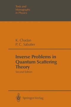 Couverture de l’ouvrage Inverse Problems in Quantum Scattering Theory
