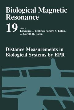 Couverture de l’ouvrage Distance Measurements in Biological Systems by EPR