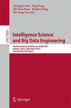 Couverture de l’ouvrage Intelligence Science and Big Data Engineering