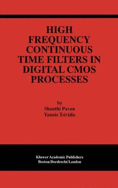 Couverture de l’ouvrage High Frequency Continuous Time Filters in Digital CMOS Processes