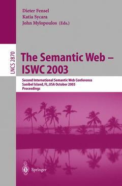 Couverture de l’ouvrage The Semantic Web - ISWC 2003