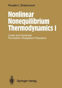 Couverture de l’ouvrage Nonlinear Nonequilibrium Thermodynamics I