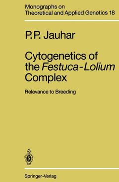 Couverture de l’ouvrage Cytogenetics of the Festuca-Lolium Complex