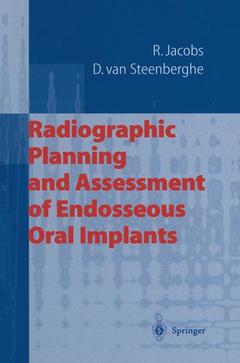 Couverture de l’ouvrage Radiographic Planning and Assessment of Endosseous Oral Implants