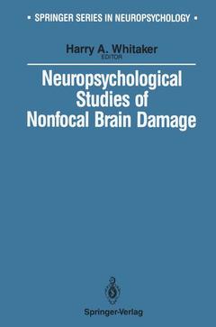 Couverture de l’ouvrage Neuropsychological Studies of Nonfocal Brain Damage