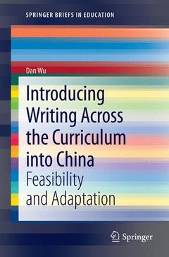 Couverture de l’ouvrage Introducing Writing Across the Curriculum into China