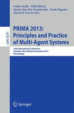 Couverture de l’ouvrage PRIMA 2013: Principles and Practice of Multi-Agent Systems