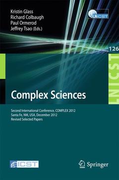 Couverture de l’ouvrage Complex Sciences