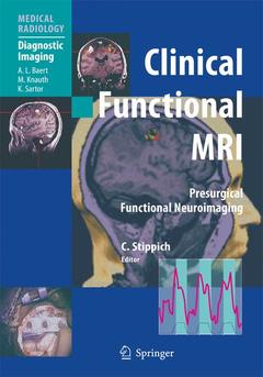 Couverture de l’ouvrage Clinical Functional MRI