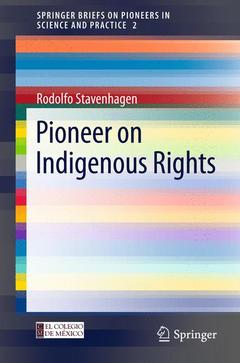 Couverture de l’ouvrage Pioneer on Indigenous Rights