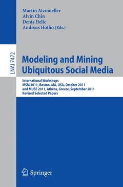 Cover of the book Modeling and Mining Ubiquitous Social Media